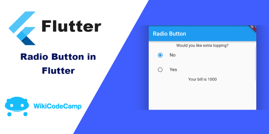 Change Color Of Radio Button Flutter