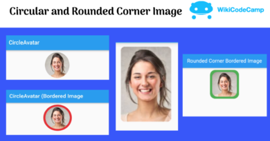 Circular Image and rounded corner image Flutter