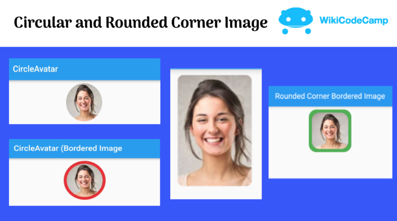 Circular Image and rounded corner image Flutter