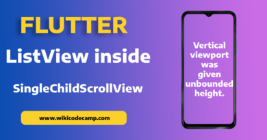 ListView in SingleChildScrollView