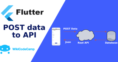 Post data to api in flutter