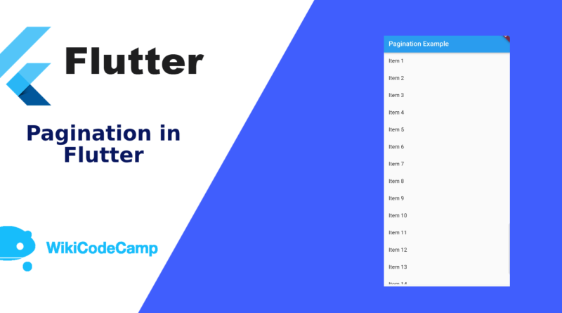 pagination in flutter