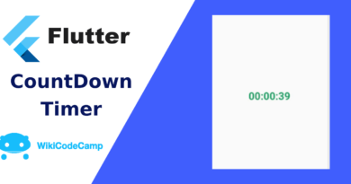 Countdown timer in flutter