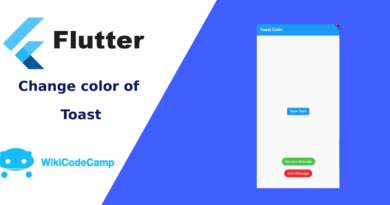 Change Toast color in flutter