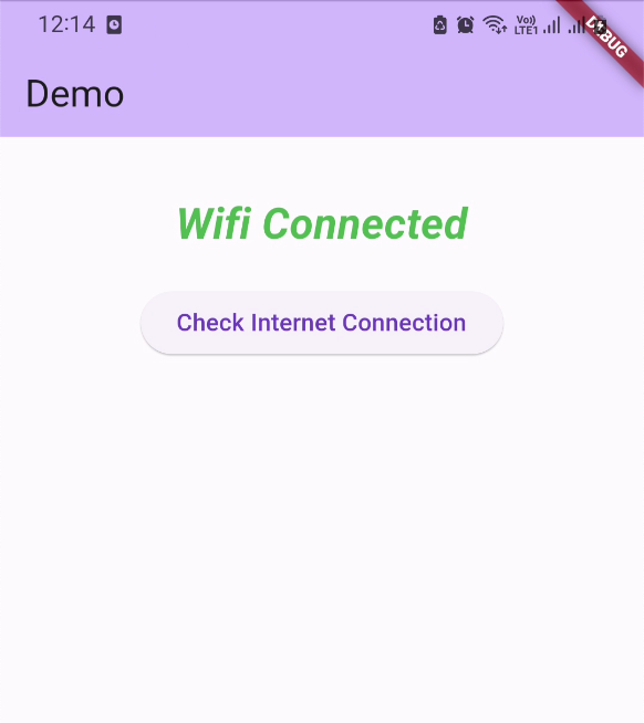 check internet connection in flutter