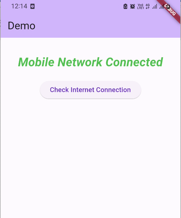 check internet connection in flutter