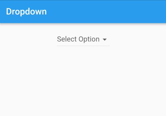 Dropdown hint Flutter