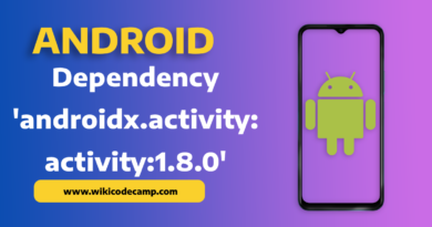 Dependency 'androidx.activity:activity:1.8.0' requires libraries