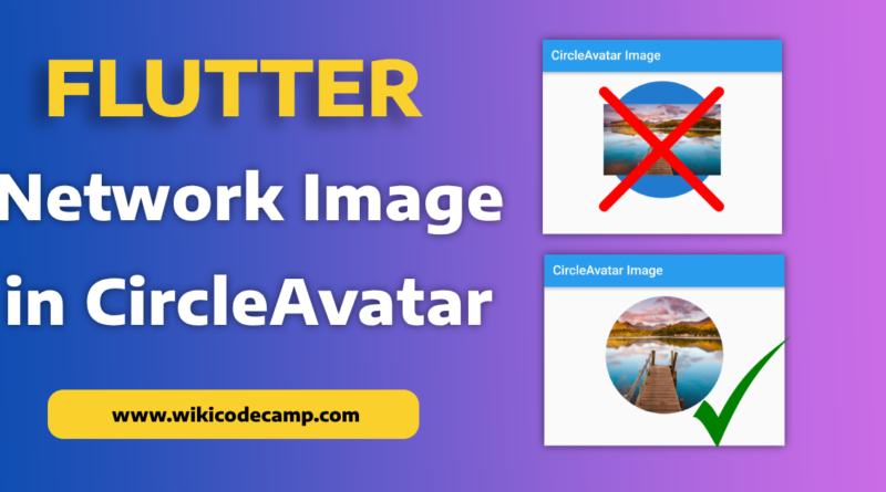 network image in circle avatar