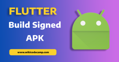 build signed apk in flutter android studio