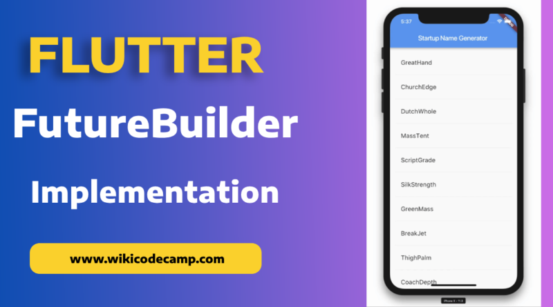 FutureBuilder Flutter