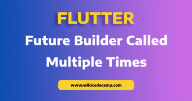 FutureBuilder called Multiple Times